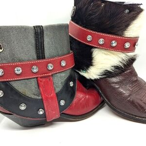 Glitz & Glamour Red Boot Cuff
